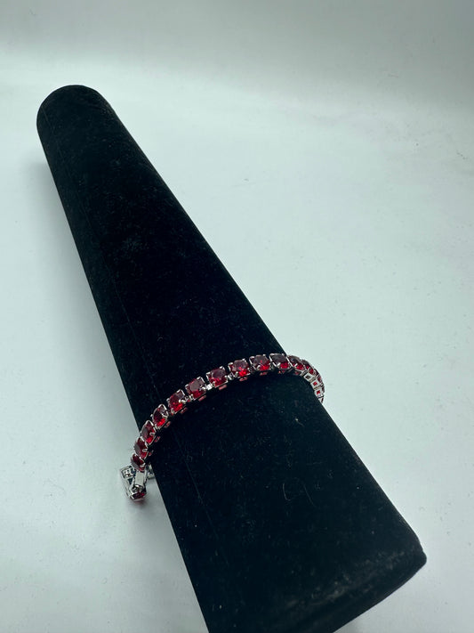 Bracciale cristalli rosso