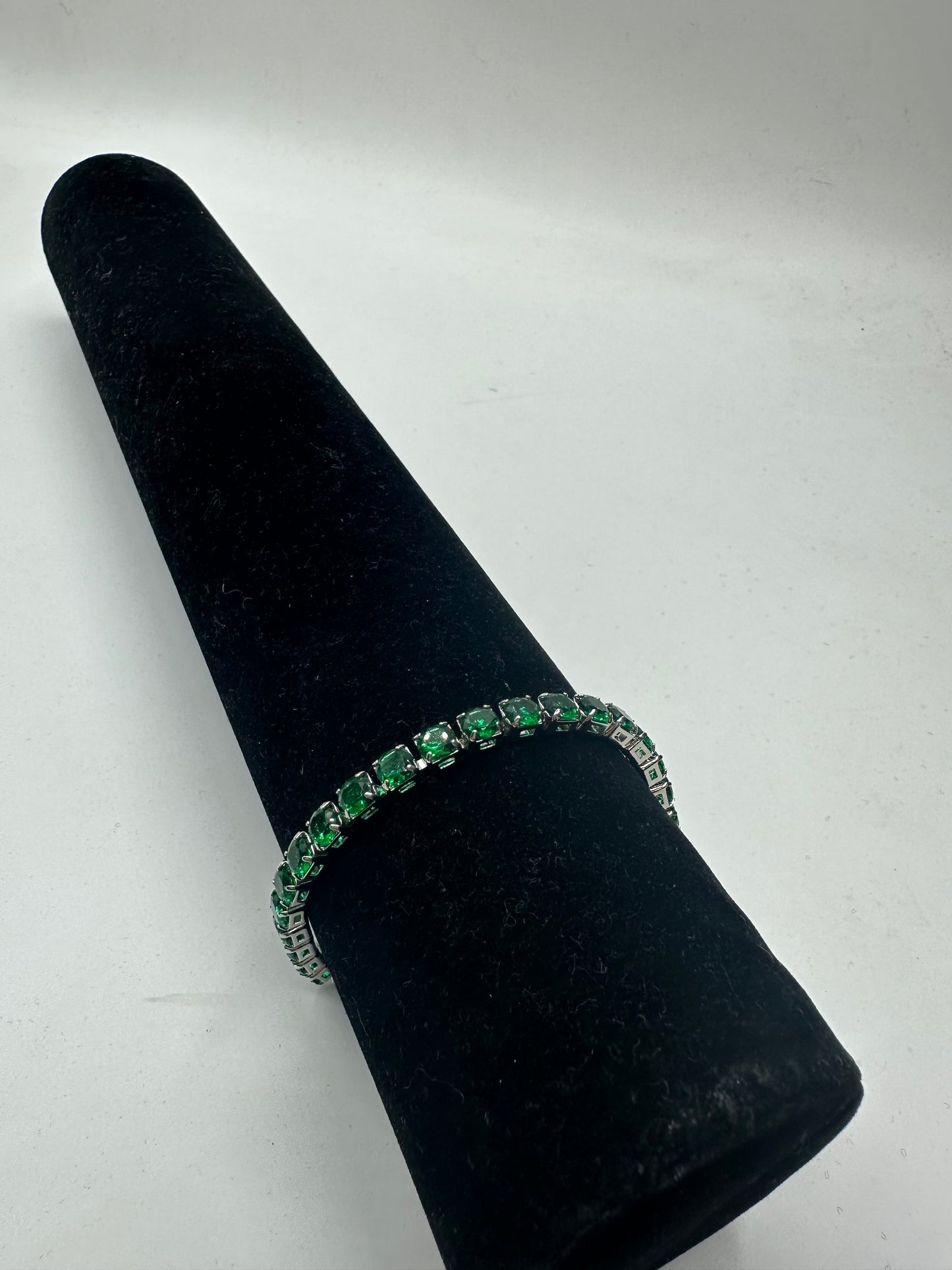 Bracciale cristalli verde